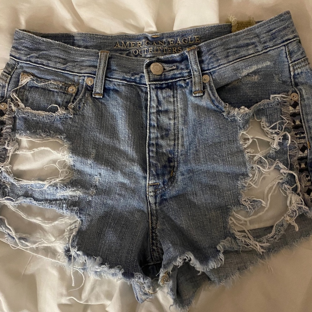 American Eagle Outfitters Distressed Jean Shorts